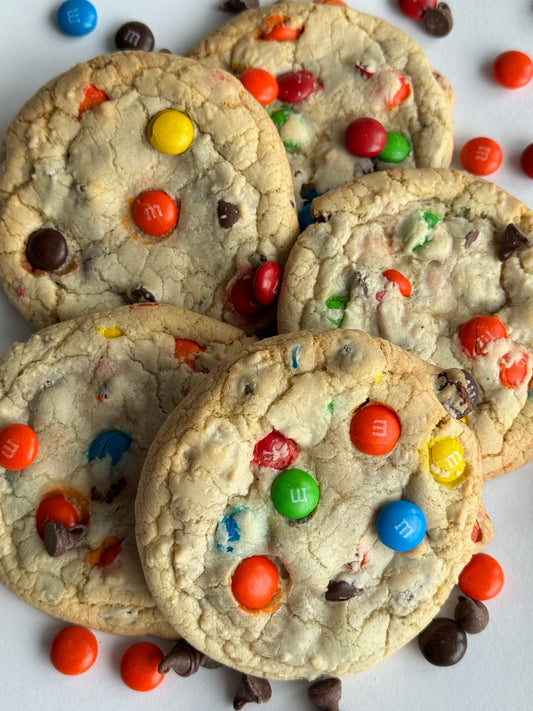 M&M Chocolate Chip Cookie